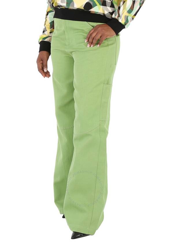 Petar Petrov Ladies Green Cotton Ramie Blend Genaro Trousers, Brand Size 40 (US Size 6) - PETAR PETROV - BALAAN 3