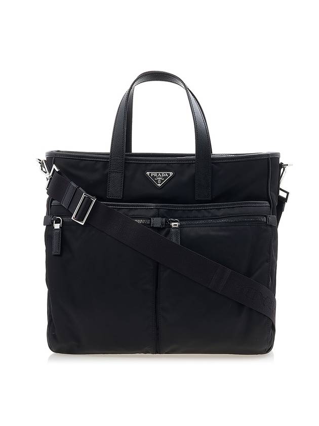 Re-Nylon Saffiano Tote Bag Black - PRADA - BALAAN 1