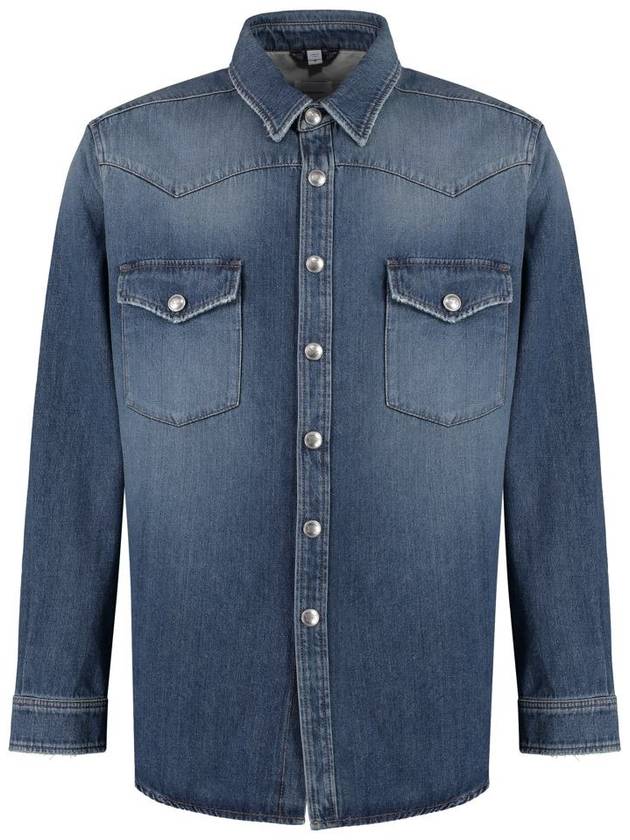 Long Sleeve Shirt 8071542146514 B6282 DENIM - BURBERRY - BALAAN 2