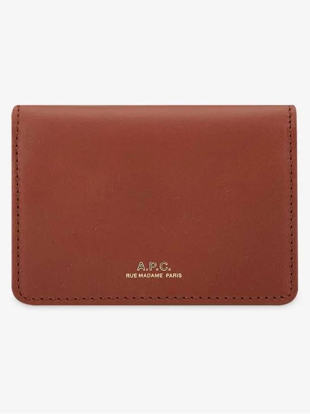 Stefan Horizon Logo Card Wallet Nut Brown - A.P.C. - BALAAN 4