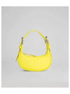 Mini Soho Flat Grain Leather Shoulder Bag Sulfur - BY FAR - BALAAN 1