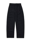 Twisted Belted Pants Heavy Denim Black - LEMAIRE - BALAAN 3