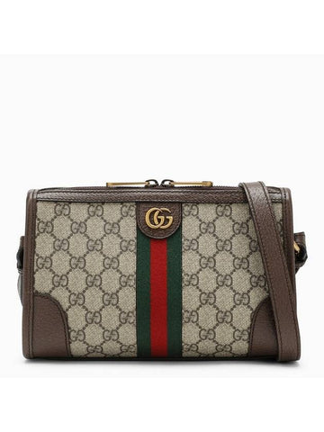 Ophidia GG Messenger Bag Beige Ebony - GUCCI - BALAAN 1