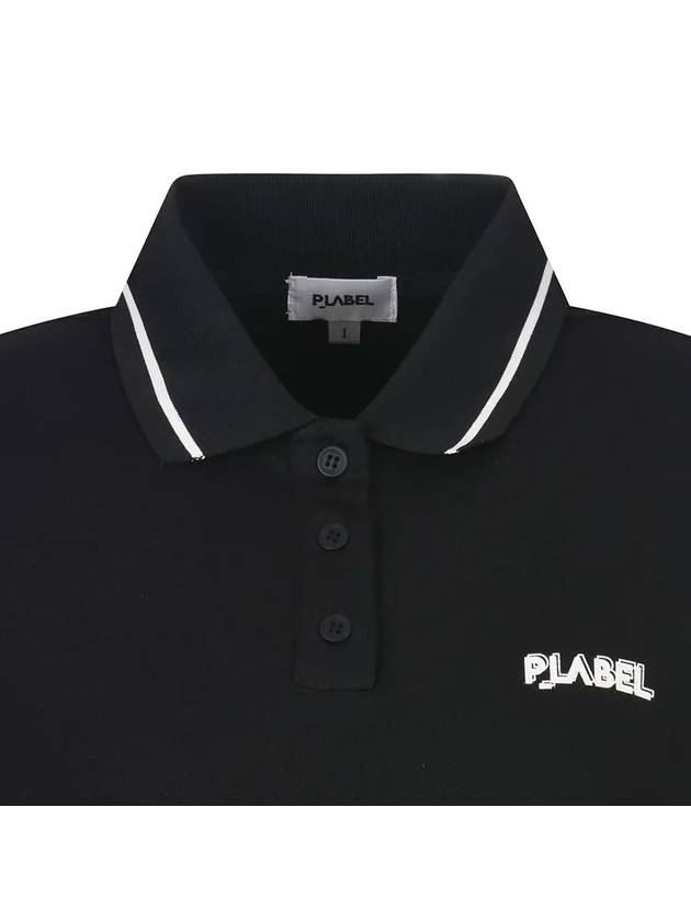 Logo Collar Neck T-Shirt MW3SE081BLK - P_LABEL - BALAAN 4