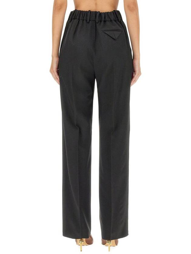 Light Wool Wide Leg Pants Black - BOTTEGA VENETA - BALAAN 4