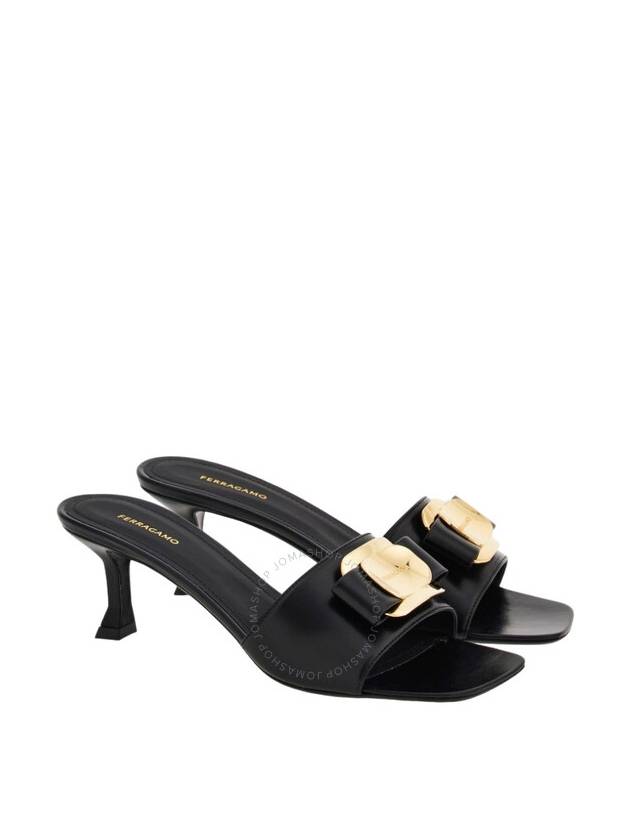 New Vara Plate Mule Black - SALVATORE FERRAGAMO - BALAAN 3