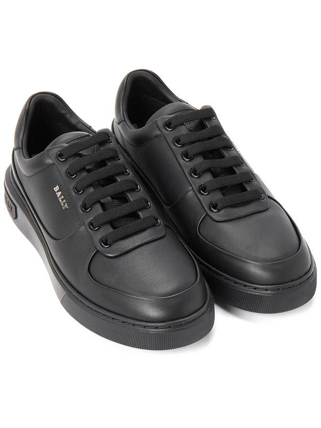 Manny Leather Low Top Sneakers Black - BALLY - BALAAN 4