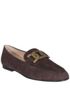 Women's Kate Suede Loafers Brown - TOD'S - BALAAN 3