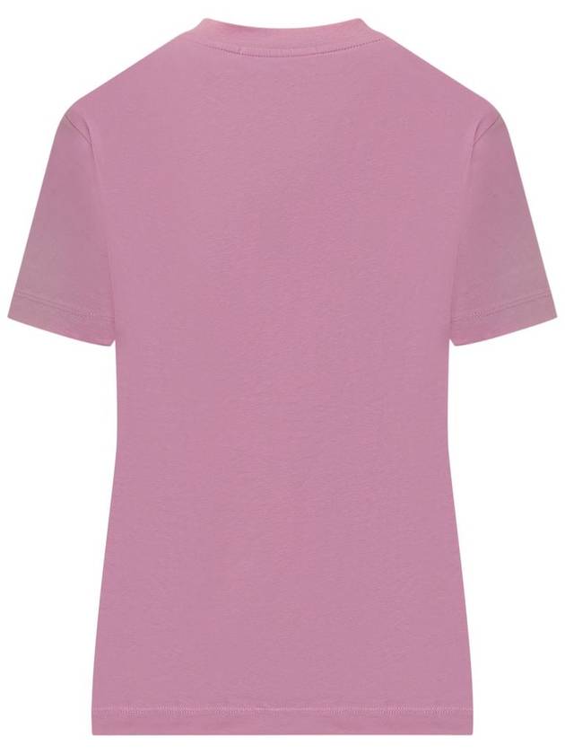 Micro Logo Short Sleeve T-Shirt Pink - MSGM - BALAAN 3