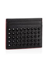 Chios Spike Card Wallet Black - CHRISTIAN LOUBOUTIN - BALAAN 3