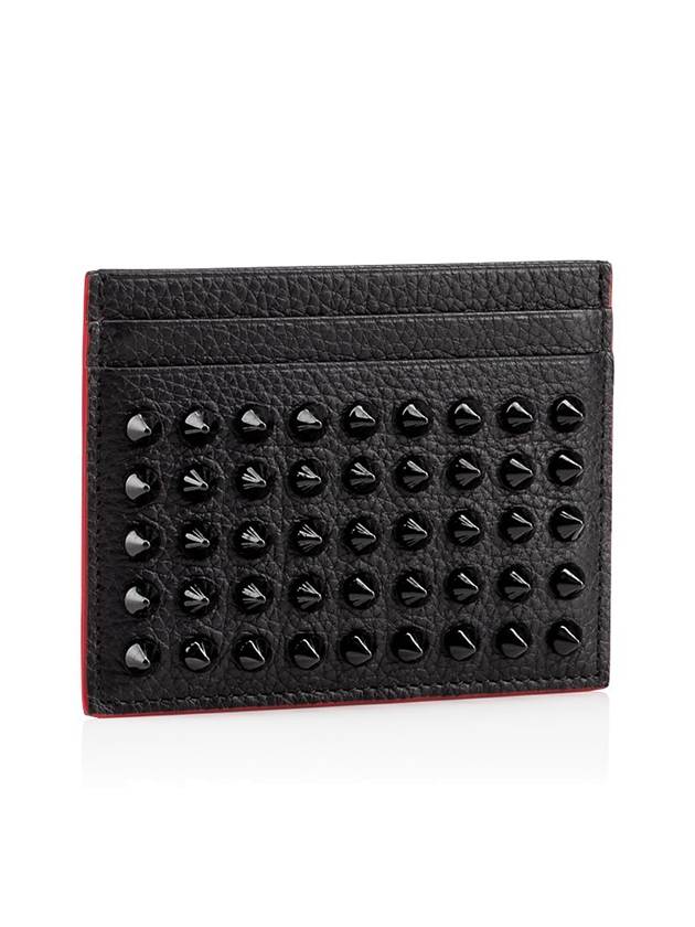 Chios Spike Card Wallet Black - CHRISTIAN LOUBOUTIN - BALAAN 3