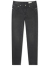 Embroidered Logo Straight Slim Jean Grey - ALEXANDER MCQUEEN - BALAAN 3