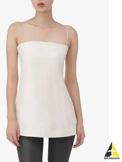 Slip zip up square neck tank top N04HW501 - HELMUT LANG - BALAAN 2