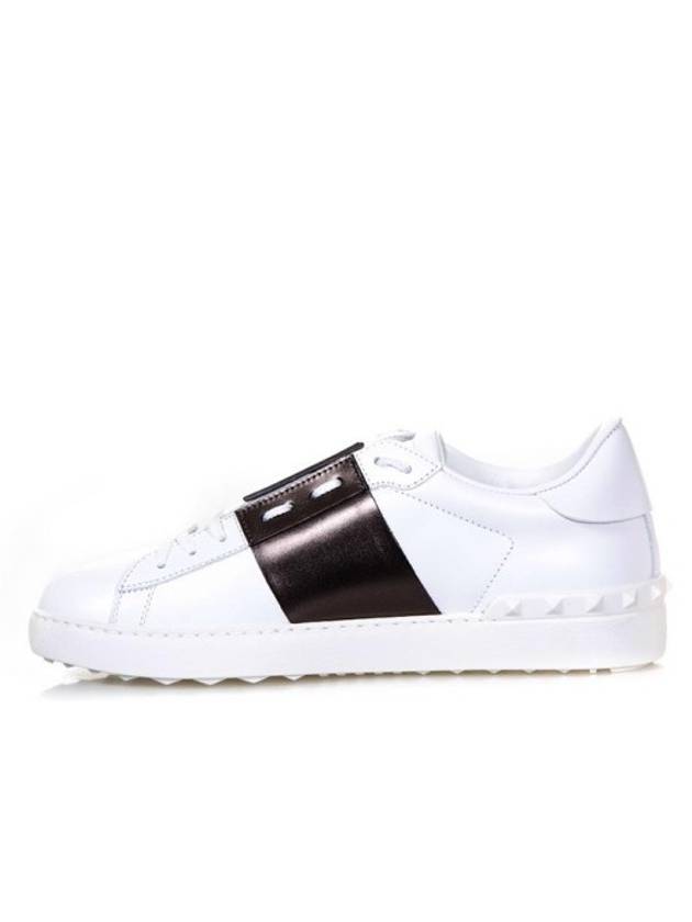 Hidden Low Top Sneakers White Ruthenium - VALENTINO - BALAAN 1