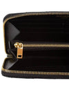 Matelasse Monogram Zipper Around Long Wallet Black - SAINT LAURENT - BALAAN 6