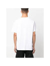 Slimfit Cotton Jersey Short Sleeve T-shirt White - STONE ISLAND - BALAAN 5