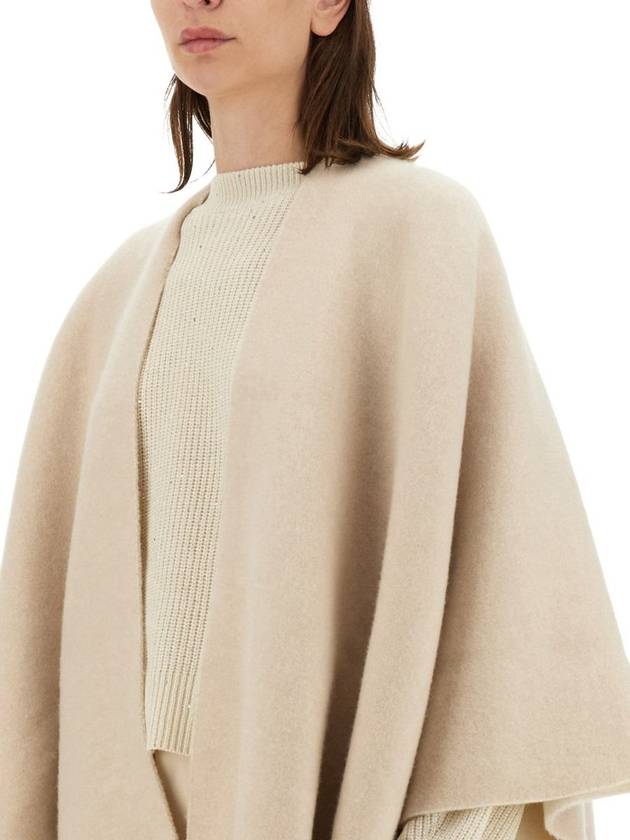 Brunello Cucinelli Double Knit Wool And Cashmere Poncho - BRUNELLO CUCINELLI - BALAAN 4