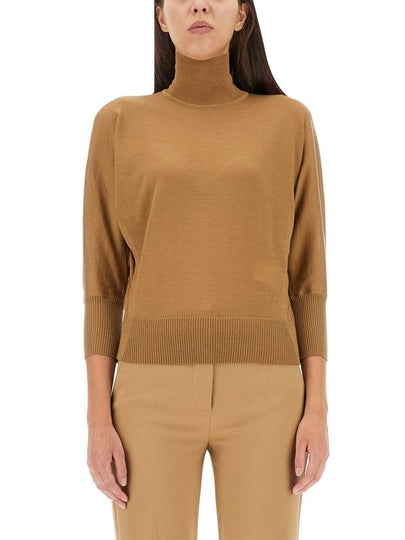 Women's Talea Virgin Wool Turtleneck Brown - MAX MARA - BALAAN 2