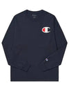 Big C logo long sleeve t shirt navy - CHAMPION - BALAAN 6