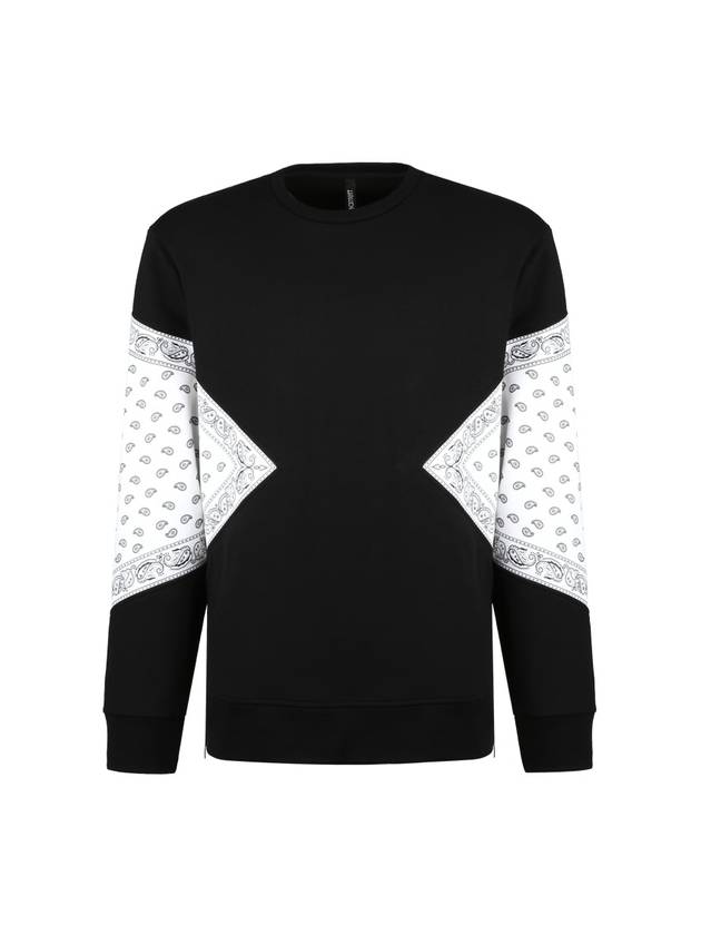 Men's Bandana Black Sweatshirt - NEIL BARRETT - BALAAN 1