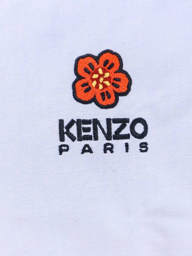 Boke Flower Crest Long Sleeve Shirt Sky Blue - KENZO - BALAAN 4