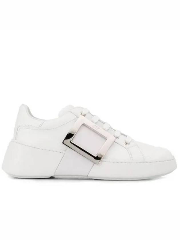 Viv Metal Buckle Low Top Sneakers White - ROGER VIVIER - BALAAN 2