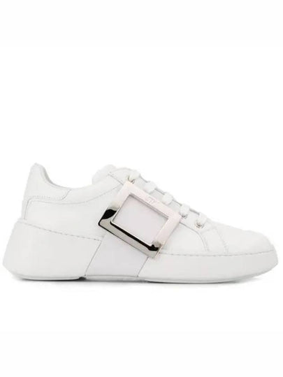 Viv Metal Buckle Low Top Sneakers White - ROGER VIVIER - BALAAN 2