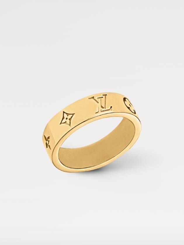 LV Mosaic Thin Ring Gold M1505M - LOUIS VUITTON - BALAAN 1