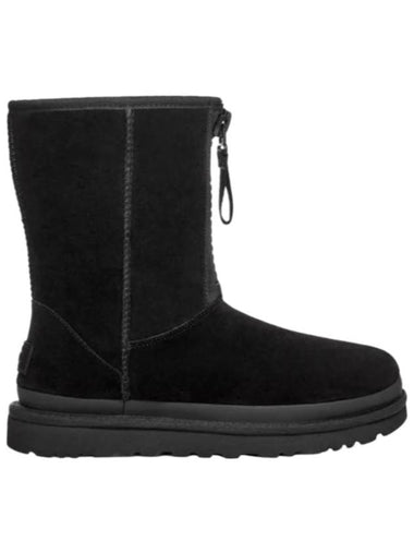 Classic Short Zipper Tape Logo Winter Boots Black - UGG - BALAAN 1