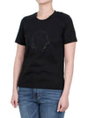 Crystal Logo Short Sleeve T Shirt 8C00017 829FB 999 - MONCLER - BALAAN 3