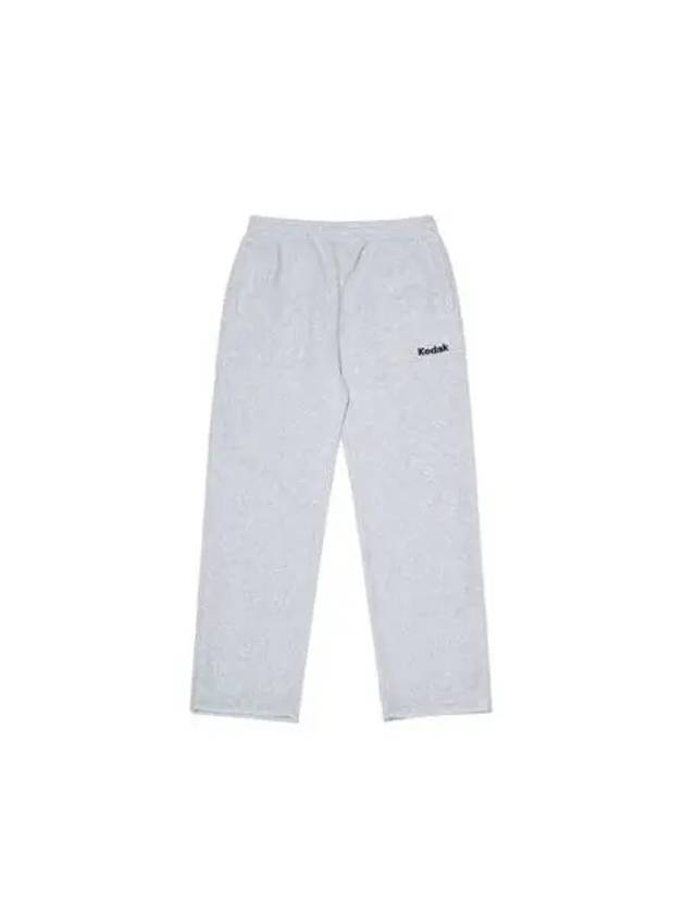 KODAK Apparel microfleece semi wide fit string jogger pants white MELANGE - KODO - BALAAN 1