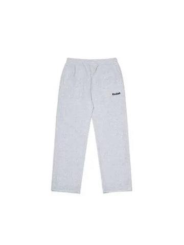 KODAK Apparel microfleece semi wide fit string jogger pants white MELANGE - KODO - BALAAN 1