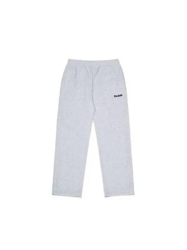 KODAK Apparel microfleece semi wide fit string jogger pants white MELANGE - KODO - BALAAN 1