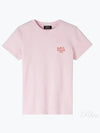 Denise Embroidered Logo Short Sleeve T-shirt Pink - A.P.C. - BALAAN 2