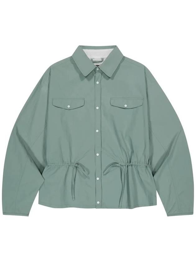 OG nylon crop shirt light khaki - OFFGRID - BALAAN 1