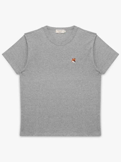 Fox Head Patch Regular Short Sleeve T-Shirt Grey - MAISON KITSUNE - BALAAN 2