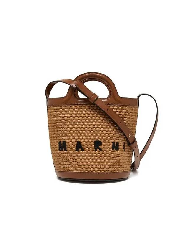 Tropicalia Small Bucket Bag Brown - MARNI - BALAAN 2