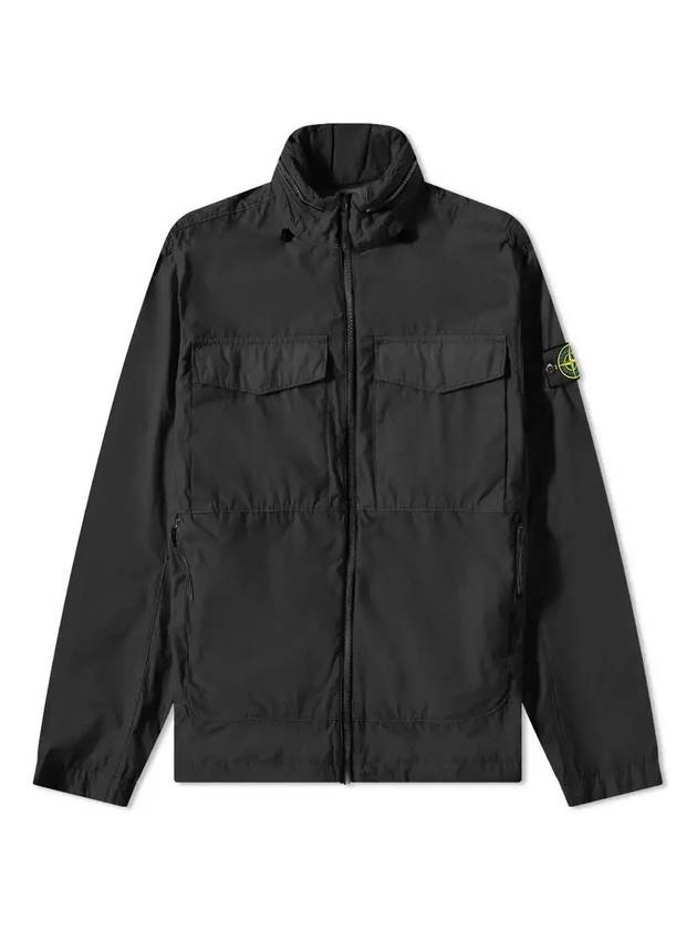 Wappen Naslan Light Watro Zip-up Jacket Black - STONE ISLAND - BALAAN 1