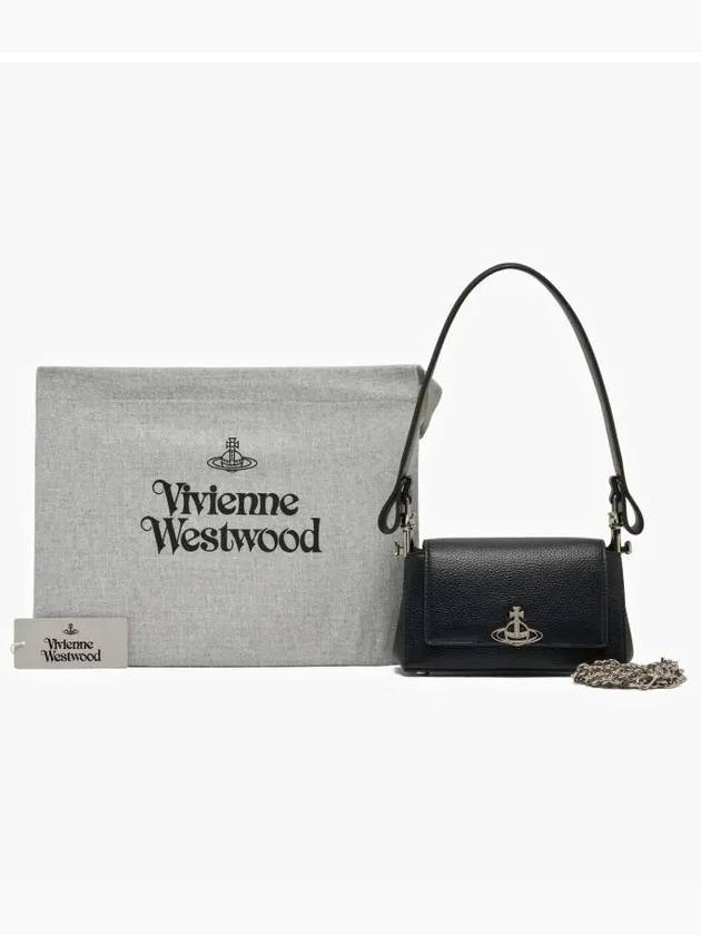 ORB Logo Shoulder Bag Black - VIVIENNE WESTWOOD - BALAAN 4