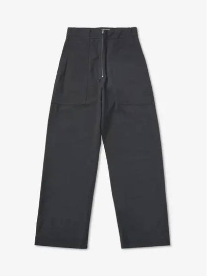 Zip Front Leg Pants Black MEYERSNW982BLACK - STUDIO NICHOLSON - BALAAN 1