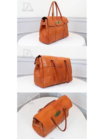 Used Luxury Daol Bayswater Orange Large Condition B - MULBERRY - BALAAN 2