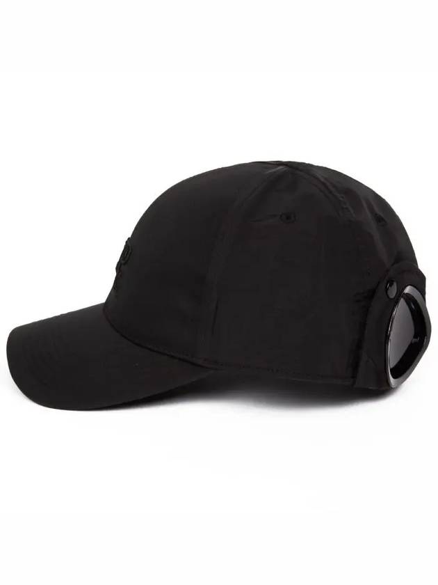 Chrome R Goggle Ball Cap Black - CP COMPANY - BALAAN 4