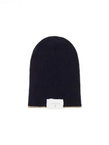 10 epoint men s color block cashmere knit beanie navy 271064 - BRUNELLO CUCINELLI - BALAAN 1