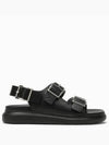 Hybrid Double Buckle Sandals Black - ALEXANDER MCQUEEN - BALAAN 2