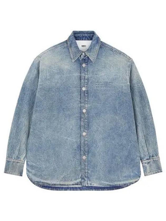 Padded Cotton Denim Jacket Blue - MAISON MARGIELA - BALAAN 2