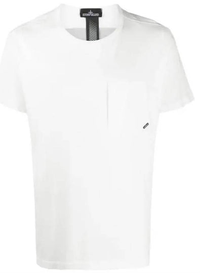 Shadow Project Pocket Short Sleeve T-Shirt White - STONE ISLAND - BALAAN 2