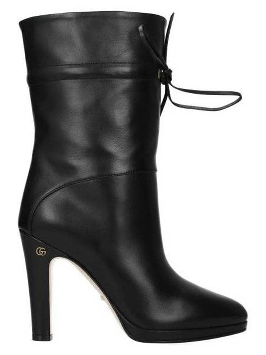 G Ankle Middle Boots Black - GUCCI - BALAAN 1