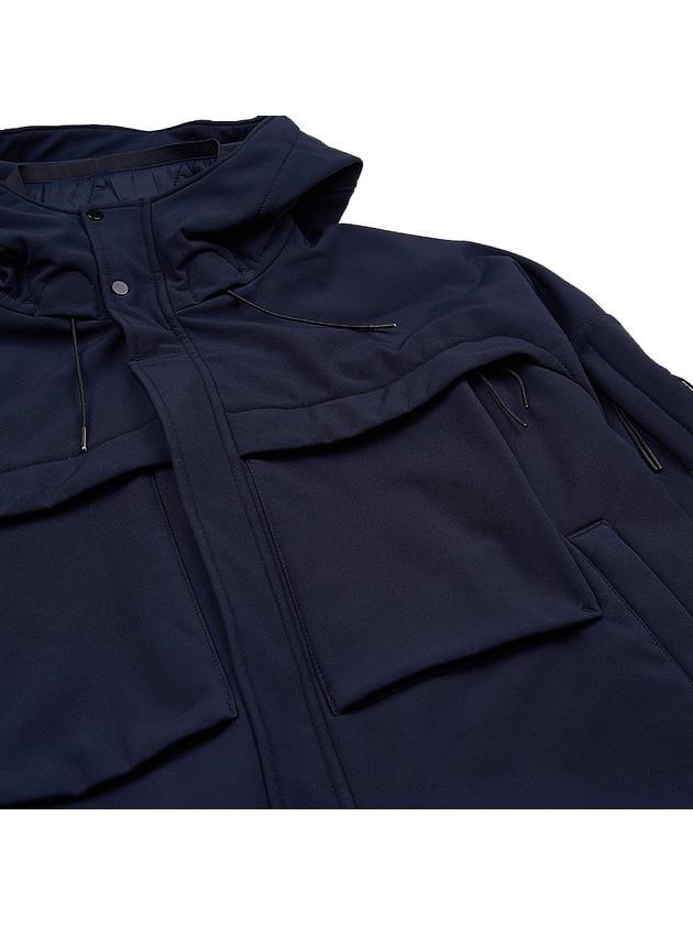 Men's Shell R Lens Wappen Hooded Jacket Navy - CP COMPANY - BALAAN 10