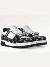 LV Trainer Maxi Low Top Sneakers Black White - LOUIS VUITTON - BALAAN 4