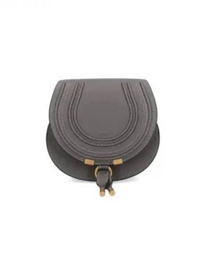 Marcie Saddle Small Grained Leather Cross Bag Grey - CHLOE - BALAAN 2